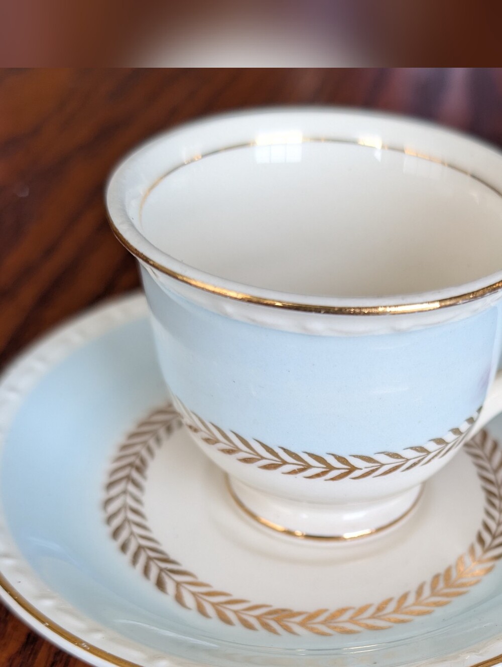 Homer Laughlin1947 Eggshell Georgian Small Cup And Saucer Made In The USA Nice